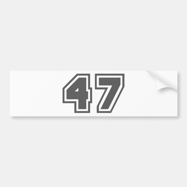 47 BUMPER STICKER (Front)