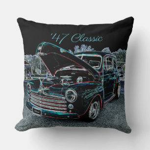 '47 Classic Automobile Throw Pillow