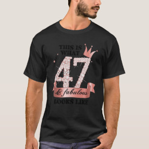 47 & Fabulous I Rose And White Party Group Candid T-Shirt