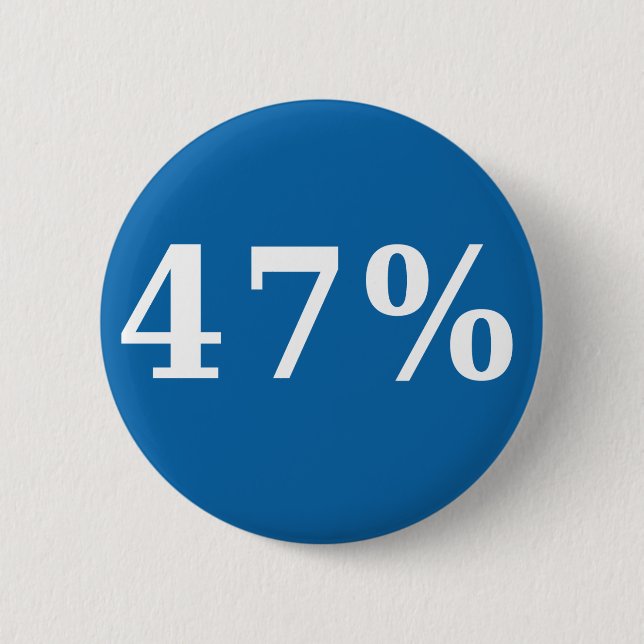 47 Percent Button (Front)