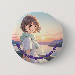 47_Plus 広島 和音 - Hiroshima Nagomi 6 Cm Round Badge