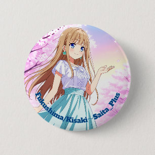 47_Plus 福島 希咲 - Fukushima Kisaki 6 Cm Round Badge