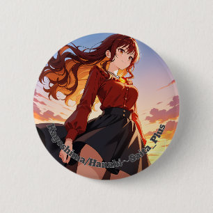 47_Plus 鹿児島 花火 - Kagoshima Hanabi 6 Cm Round Badge