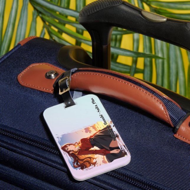 47_Plus 鹿児島 花火 - Kagoshima Hanabi Luggage Tag (Front Insitu 1)