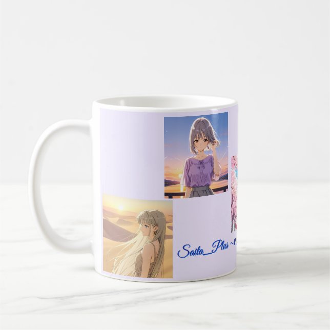 47_Plus – Anime Character Series Coffee Mug (Left)