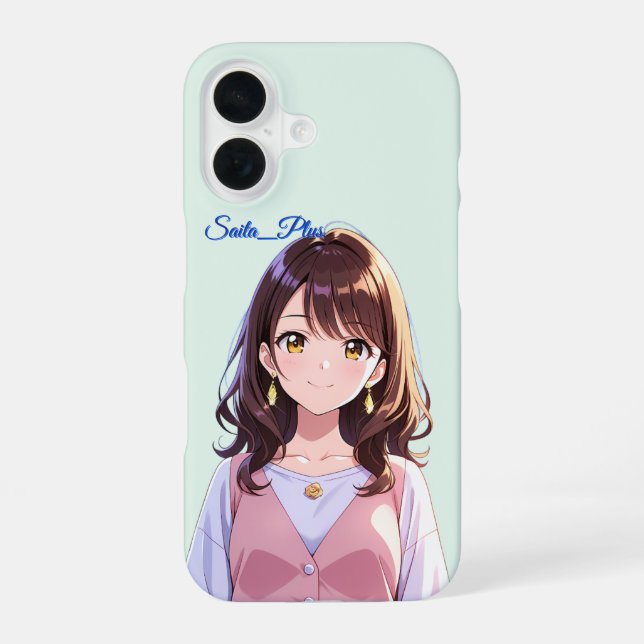 47_Plus – Anime Character Series iPhone 16 Case (Back)