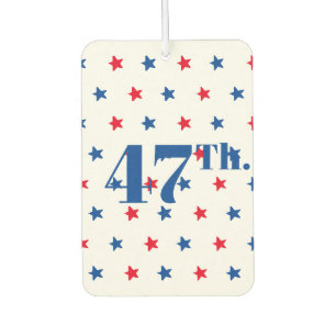47 President red white and blue stars patriotic Car Air Freshener