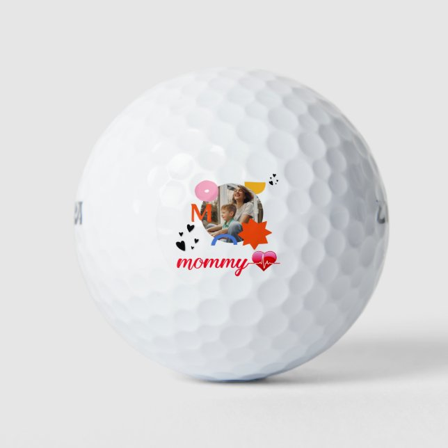 47.Proud mum,mothers day,mum,mummy,mum home gifts Golf Balls (Front)