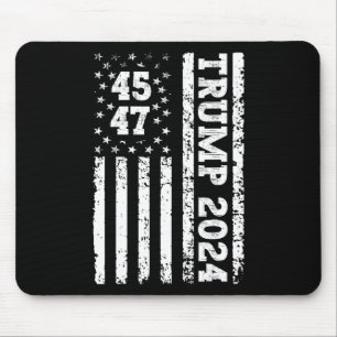 47 Trump 2024 American Flag 2 Mouse Pad