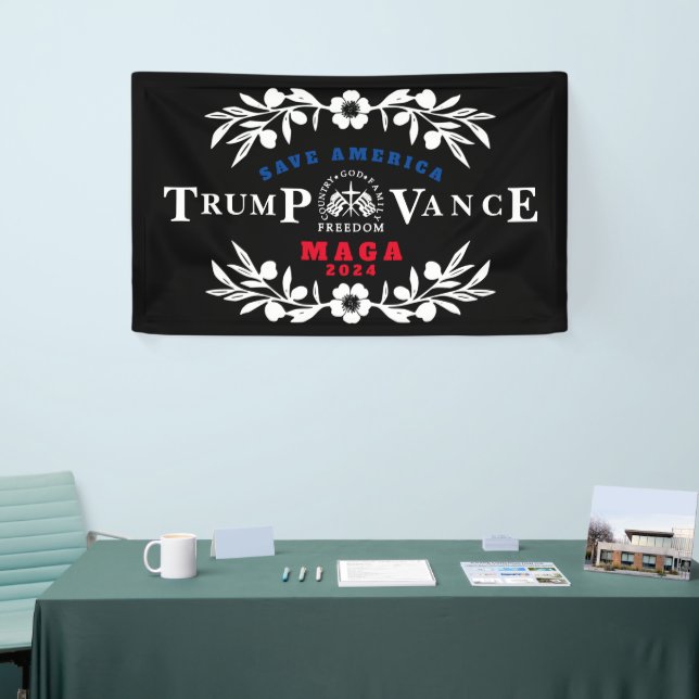 47 Trump Vance 2024 Banner (Tradeshow)