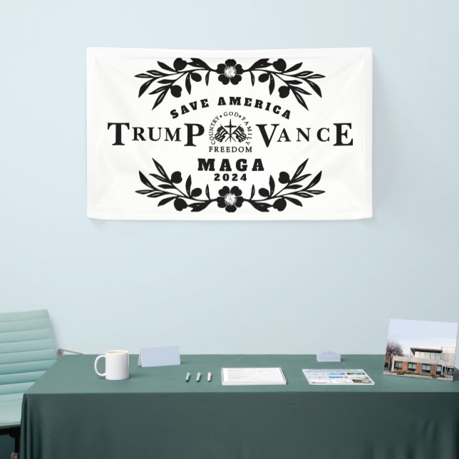 47 Trump Vance 2024 Banner (Tradeshow)