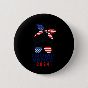 47 Trump Vance 2024 Vp America Election Women Girl 6 Cm Round Badge