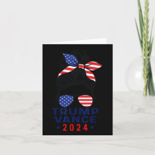 47 Trump Vance 2024 Vp America Election Women Girl Card