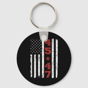 47 Trump Vintage Usa Flag 2024 President Election  Key Ring