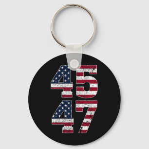 47 We The People 2024 Stand With American Flag  Key Ring