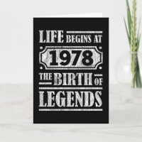 47 Year Old 1978 Birth Of Legend 47th Birthday