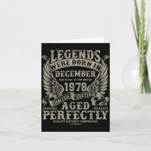 47 Year Old Birthday For Men December 1978 Bday  Card