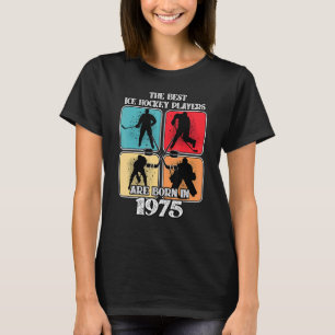 47 Year Old Ice Hockey Player 1975 47th Birthday V T-Shirt
