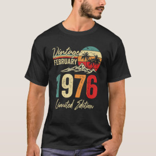 47 Year Old Vintage February 1976 47th Birthday Me T-Shirt