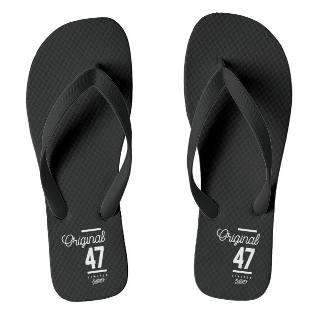 47 Years Old - 47th Birthday Funny Gift Jandals (Footbed)