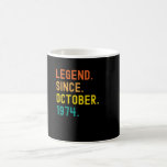 47th Birthday Gift 47 Year Old Legend Since Coffee Mug<br><div class="desc">This is great 47th birthday gifts idea for men women and your dad who were born in October 1974</div>