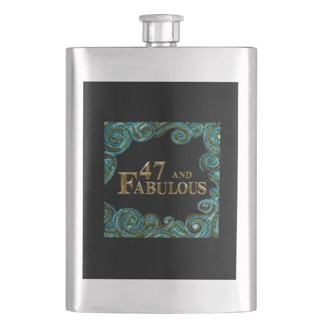 47th Birthday  Hip Flask (Front)