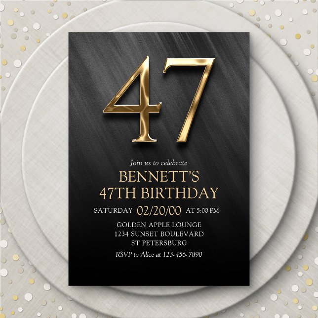 47th Birthday Invitation (Creator Uploaded)