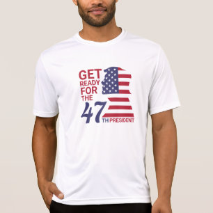 47th President, American Trump Flag T-Shirt