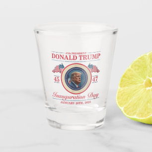 47th President Donald Trump 45 47 Inauguration Day Shot Glass