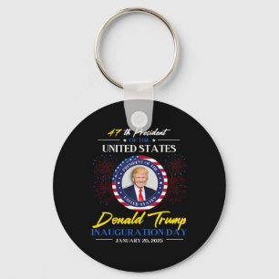 47th President Donald Trump Inauguration Day 2025 Key Ring