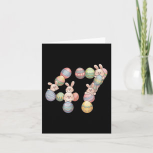 47th President Easter Donald Trump 47 Eggs Bunny  Card