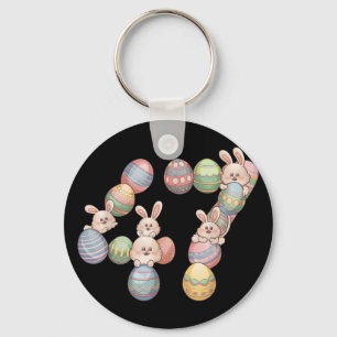 47th President Easter Donald Trump 47 Eggs Bunny Key Ring
