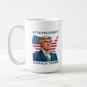 47th President Trump Bold 2025 Statement Coffee Mug