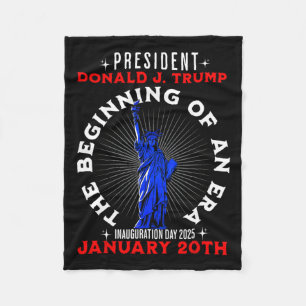 47th Usa President Trump Inauguration Day 2025 Rep Fleece Blanket