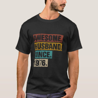 47Th Wedding Anniversary For Him Awesome Husband S T-Shirt