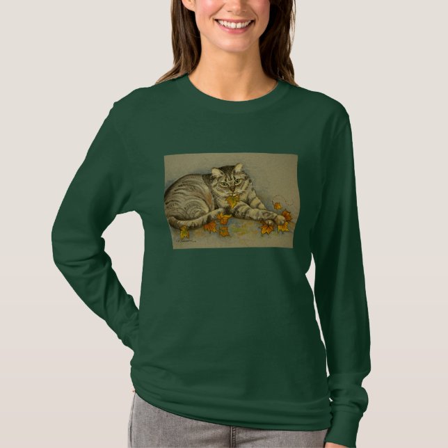 4872 Autumn Cat T-Shirt (Front)