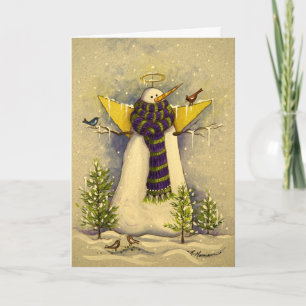 4881 Snow Angel & Birds Sympathy Card