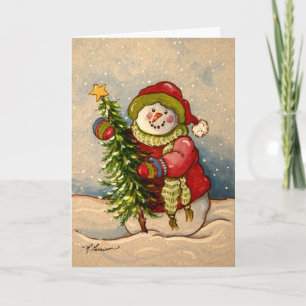 4889 Snowman Christmas Holiday Card