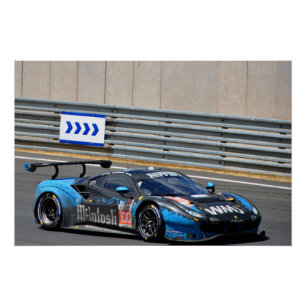 488 GTE EVO no100 24 Hours of Le Mans 2023 Poster