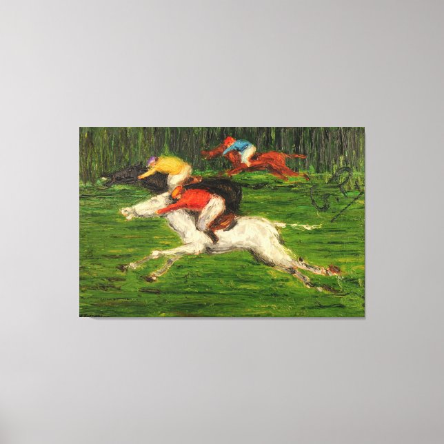 48.00" x 32.00" GP di galoppo Canvas Print (Front)