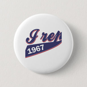 48 birthday design 6 cm round badge
