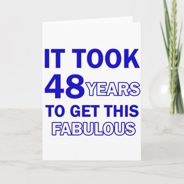 48 Birthday Design Card (Front)