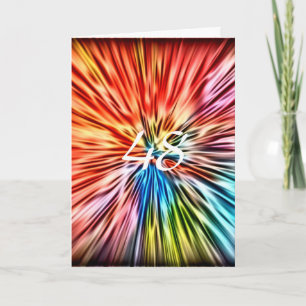 48, Colourful Abstract, Birthday Card