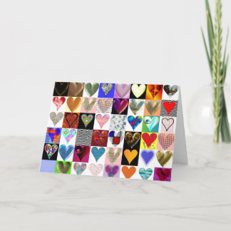 48 Hearts on a Greeting Card