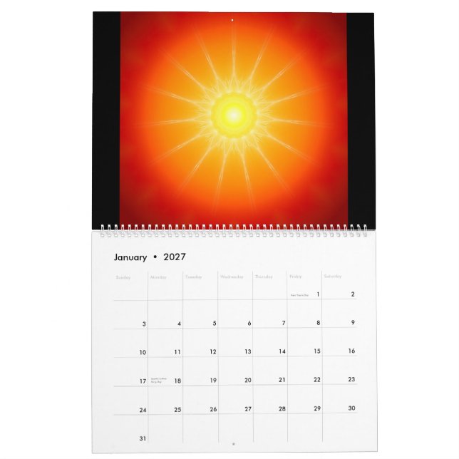 48 Mandalas as a ring binder Calendar (Jan 2027)