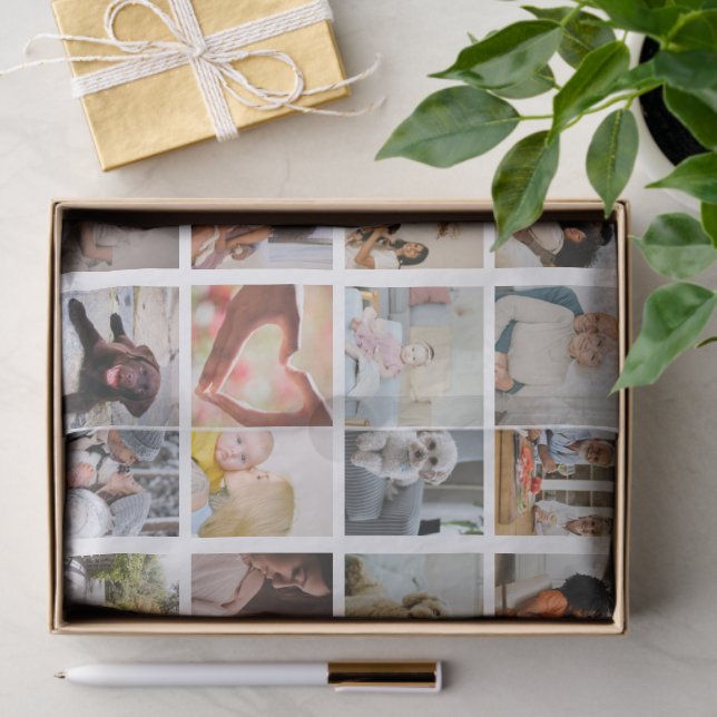 48 Photo Collage Template Make Your Own Fun Tissue Paper (Gift)