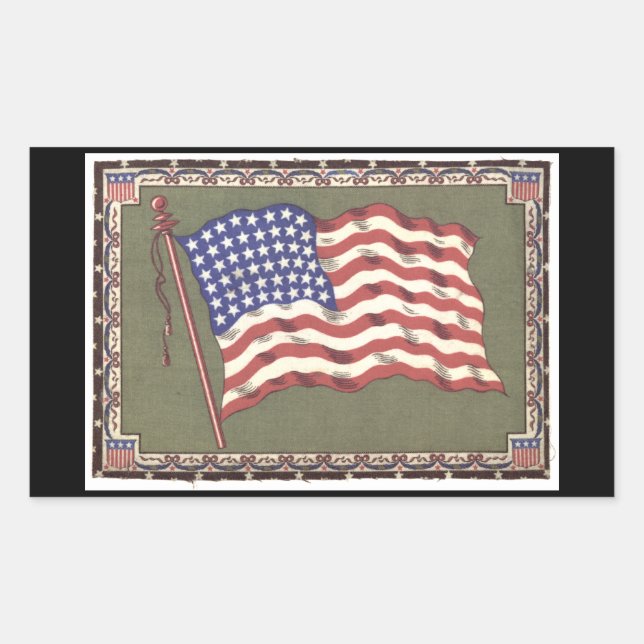48-Star Flag Rectangular Sticker (Front)