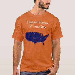 48 United States Interstates [Navy Blue Design] T-Shirt