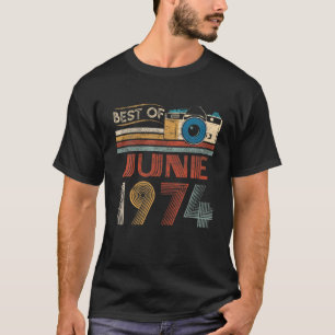 48 Vintage Birthday Gifts 48 Year Old Best Of June T-Shirt