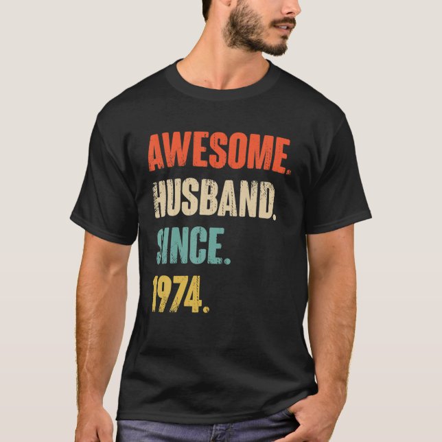 48 Wedding Aniversary Gift Him - Awesome Husband S T-Shirt (Front)